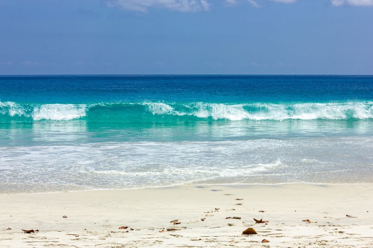Turquoise waves on an Andaman beach