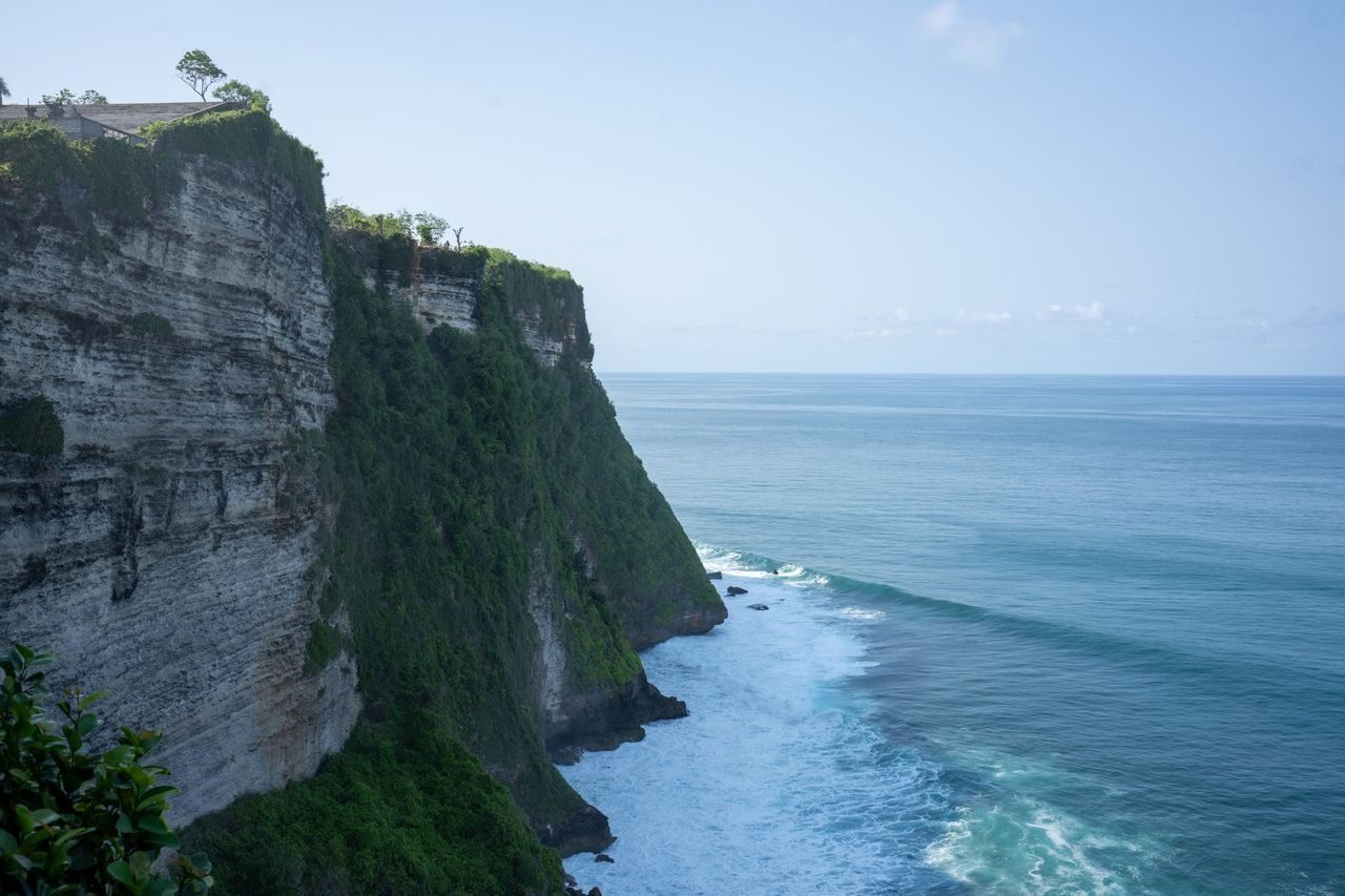 Uluwatu cliffs above the Indian Ocean, Bali