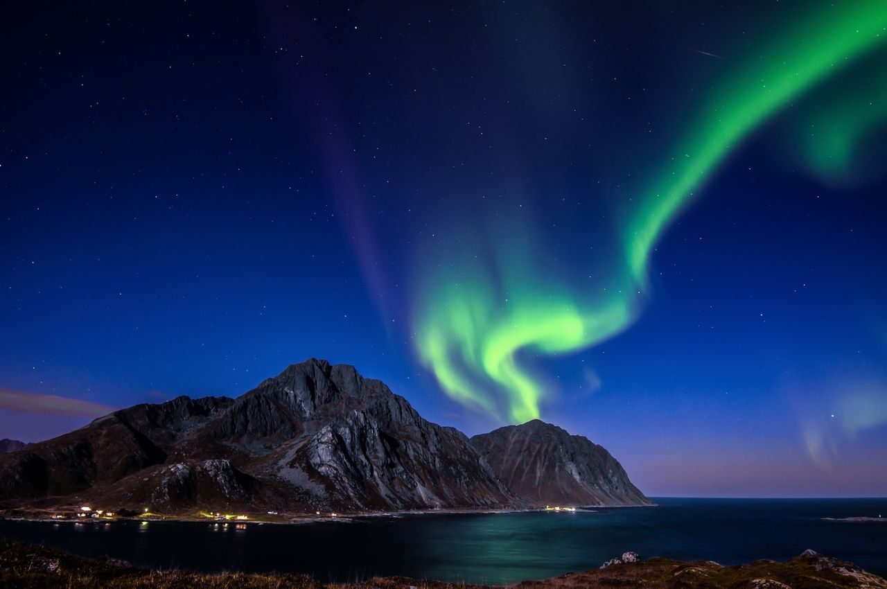 Aurora over the Lofoten Islands, Norway