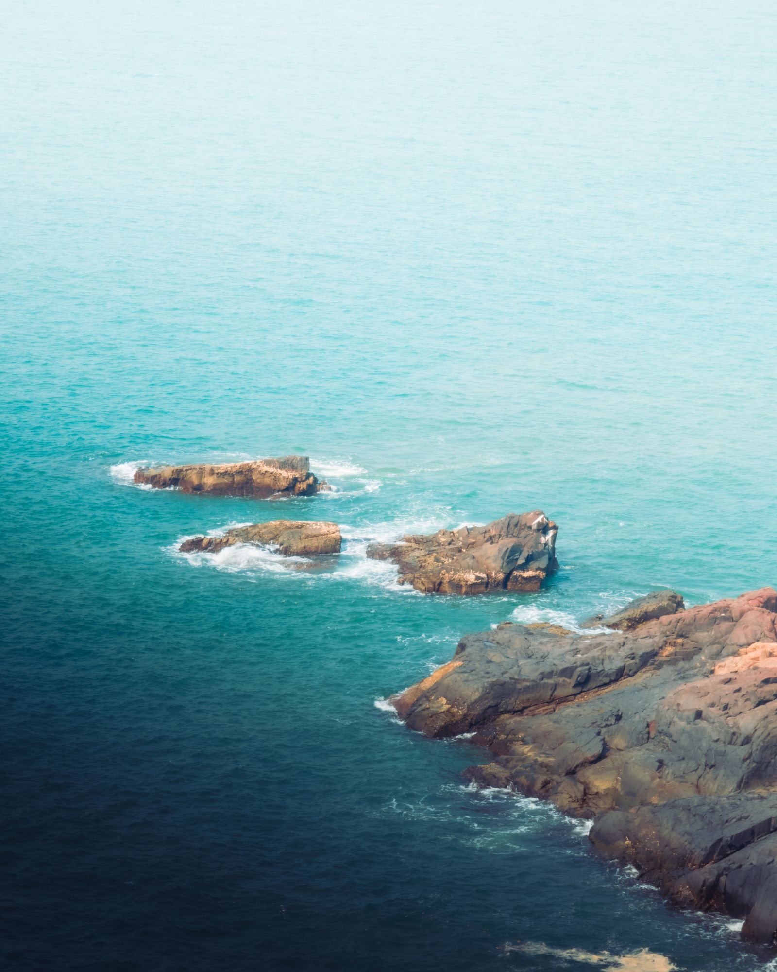 Secluded rocky cove near Gokarna