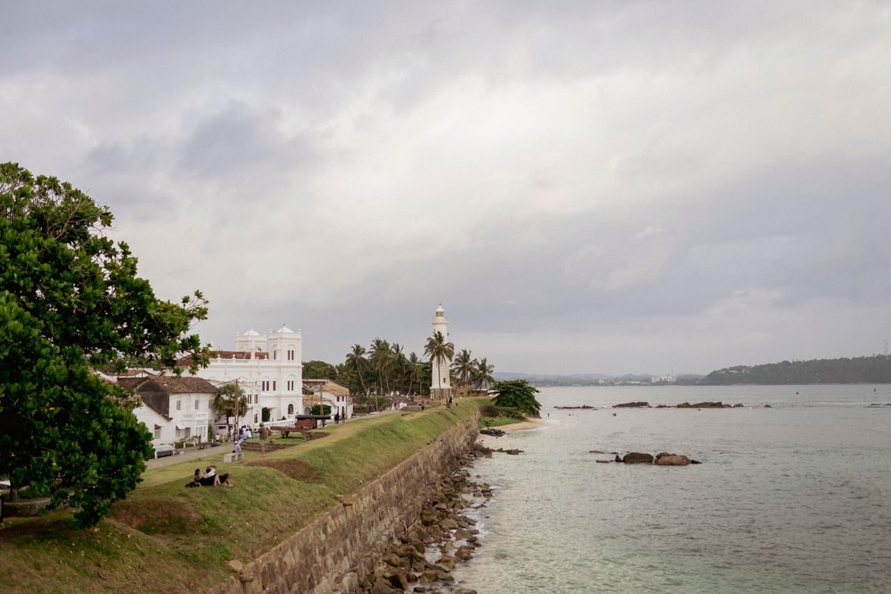 Galle Fort ramparts overlooking the ocean, Sri Lanka