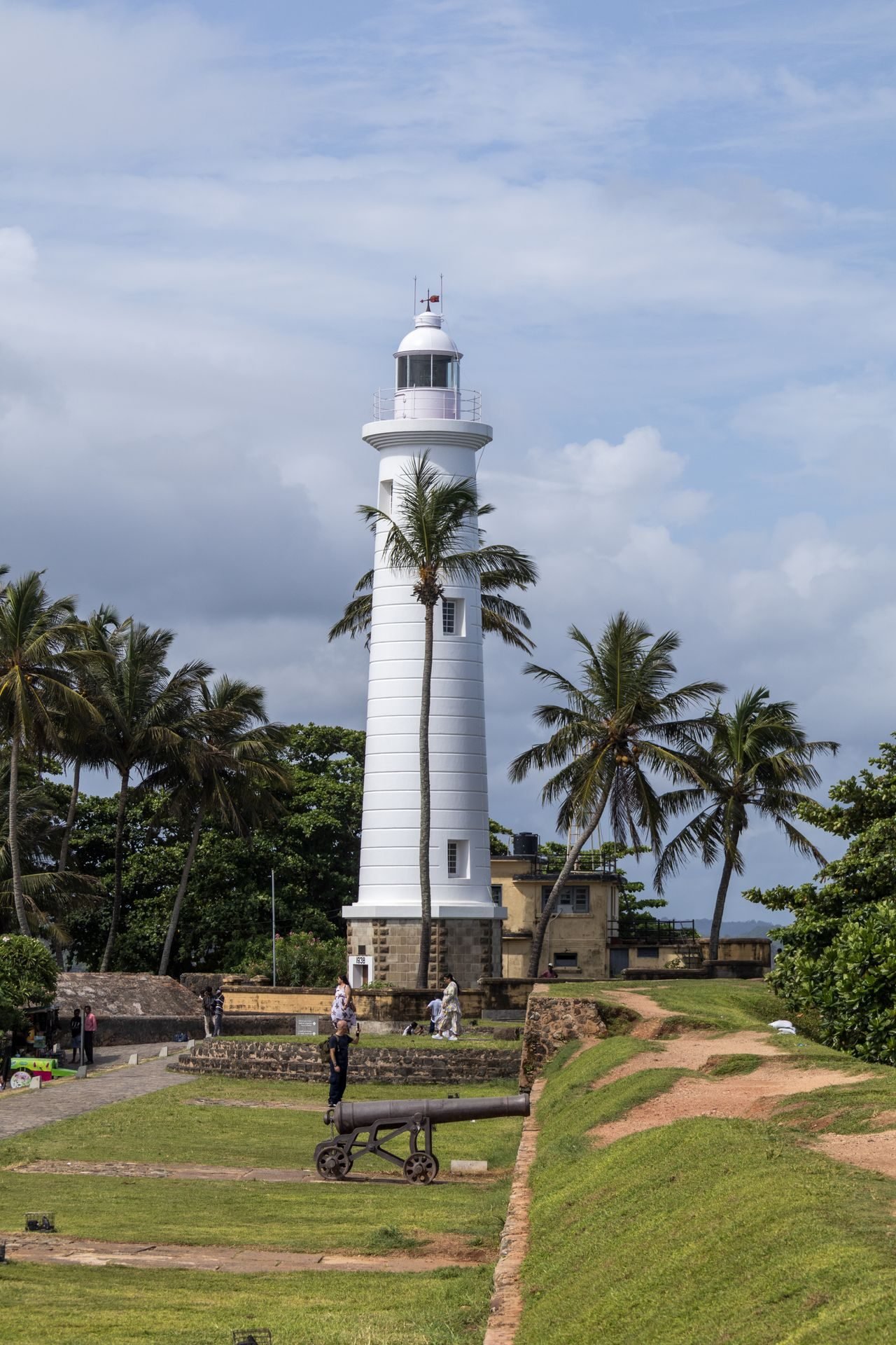 Galle Fort lighthouse and palms, Sri Lanka
